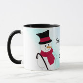 Snowman mit Top Hat und Cane Tasse (Links)