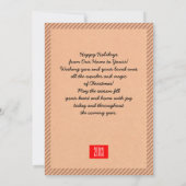 Snowman mit US Flag Kraft Papier Weihnachten (Rückseite)