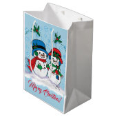 Snowman Mittlere Geschenktüte (Vorderseite Schrägansicht)