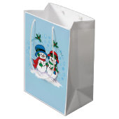 Snowman Mittlere Geschenktüte (Rückseite Schrägansicht)