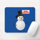 Snowman Mouse Pad Mousepad (Mit Mouse)