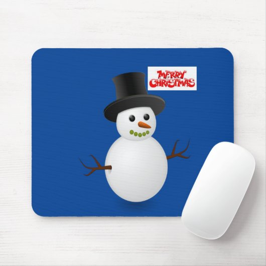 Snowman Mouse Pad Mousepad (Mit Mouse)