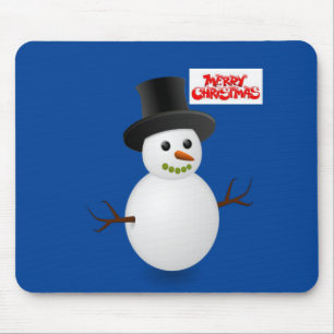 Snowman Mouse Pad Mousepad
