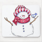 Snowman Mouse Pad Mousepad (Vorne)