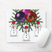 Snowman Mouse Pad Mousepad (Mit Mouse)