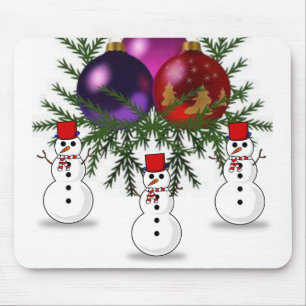 Snowman Mouse Pad Mousepad