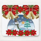 Snowman Mouse Pad Mousepad (Vorne)