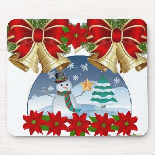 Snowman Mouse Pad Mousepad (Vorne)