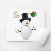 Snowman Mouse Pad Mousepad (Mit Mouse)