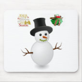 Snowman Mouse Pad Mousepad (Vorne)