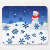 Snowman Mouse Pad Mousepad (Vorne)