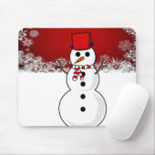 Snowman Mouse Pad Mousepad (Mit Mouse)