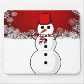 Snowman Mouse Pad Mousepad (Vorne)