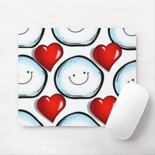 Snowman Mouse Pad Mousepad (Mit Mouse)
