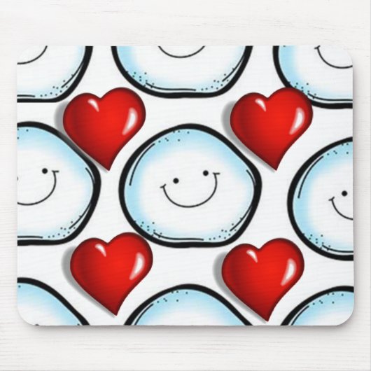 Snowman Mouse Pad Mousepad (Vorne)