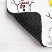Snowman Mouse Pad Mousepad (Ecke)