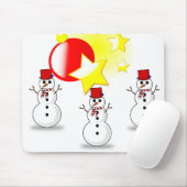 Snowman Mouse Pad Mousepad (Mit Mouse)