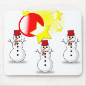 Snowman Mouse Pad Mousepad (Vorne)