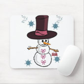 Snowman Mouse Pad Mousepad (Mit Mouse)