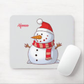 Snowman Mouse Pad Mousepad (Mit Mouse)