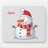 Snowman Mouse Pad Mousepad (Vorne)