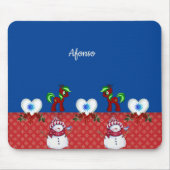 Snowman Mouse Pad Mousepad (Vorne)