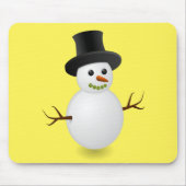 Snowman Mouse Pad Mousepad (Vorne)