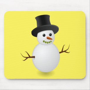 Snowman Mouse Pad Mousepad