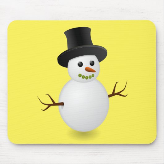 Snowman Mouse Pad Mousepad (Vorne)