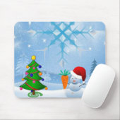 Snowman Mouse Pad Mousepad (Mit Mouse)