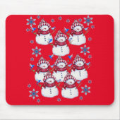 Snowman Mouse Pad Mousepad (Vorne)