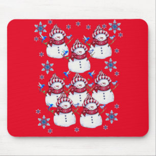 Snowman Mouse Pad Mousepad