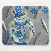 Snowman Mouse Pad Mousepad (Vorne)
