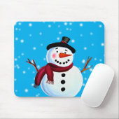 Snowman Mouse Pad Mousepad (Mit Mouse)