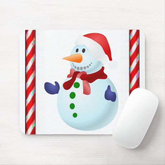 Snowman Mouse Pad Mousepad (Mit Mouse)
