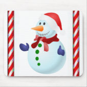 Snowman Mouse Pad Mousepad (Vorne)