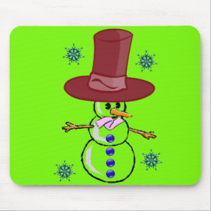 Snowman Mouse Pad Mousepad