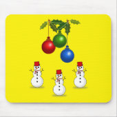 Snowman Mouse Pad Mousepad (Vorne)