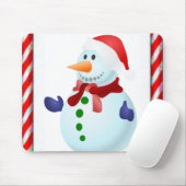 Snowman Mouse Pad Mousepad (Mit Mouse)