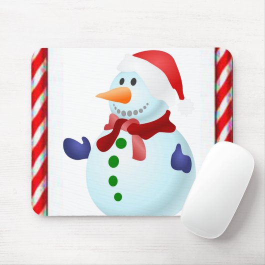 Snowman Mouse Pad Mousepad (Mit Mouse)