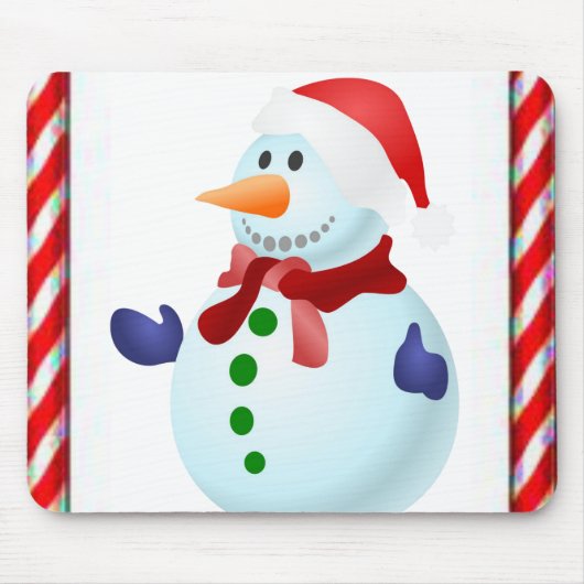 Snowman Mouse Pad Mousepad (Vorne)