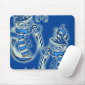 Snowman Mouse Pad Mousepad (Mit Mouse)
