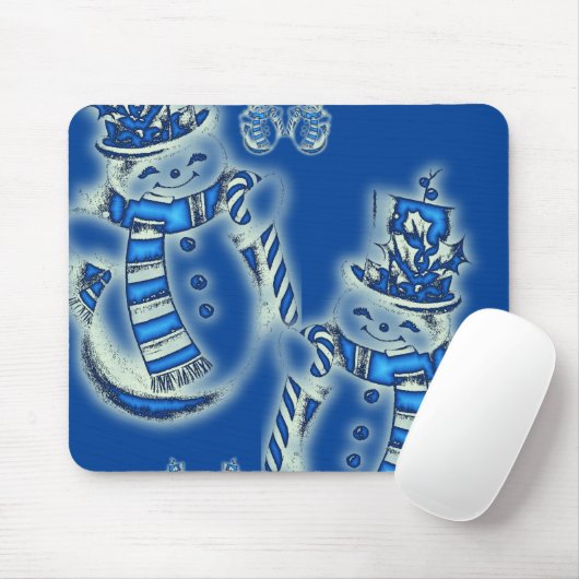 Snowman Mouse Pad Mousepad (Mit Mouse)