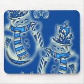 Snowman Mouse Pad Mousepad (Vorne)