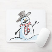 Snowman Mouse Pad Mousepad (Mit Mouse)
