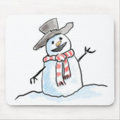 Snowman Mouse Pad Mousepad (Vorne)