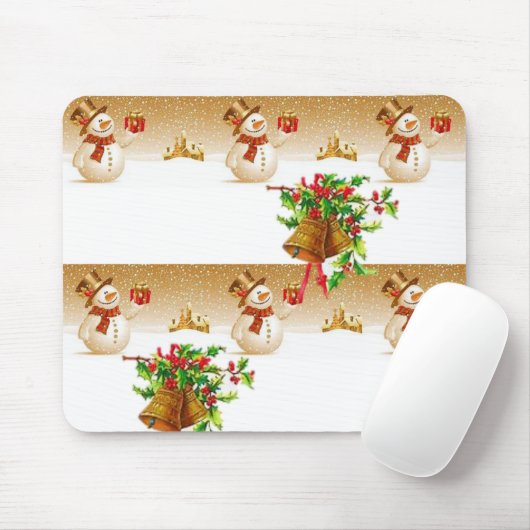 Snowman Mouse Pad Mousepad (Mit Mouse)