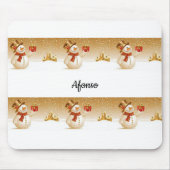 Snowman Mouse Pad Mousepad (Vorne)