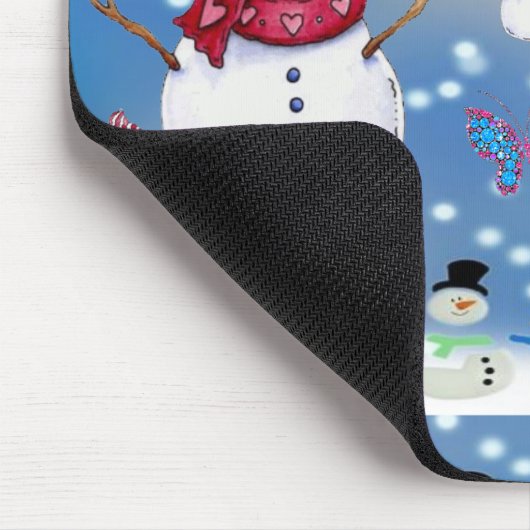 Snowman Mouse Pad Mousepad (Ecke)