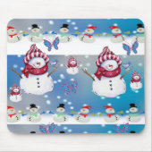 Snowman Mouse Pad Mousepad (Vorne)